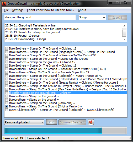 GrooveDown v 0.2 280x300 Come scaricare musica gratis da Grooveshark con GrooveDown