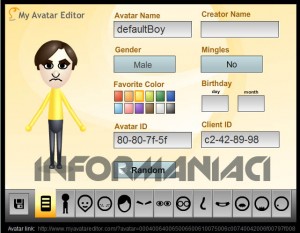 my avatar wii